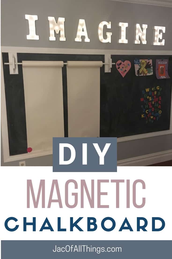 How to Make a DIY Chalkboard Wall (that's magnetic too!) - Jac of