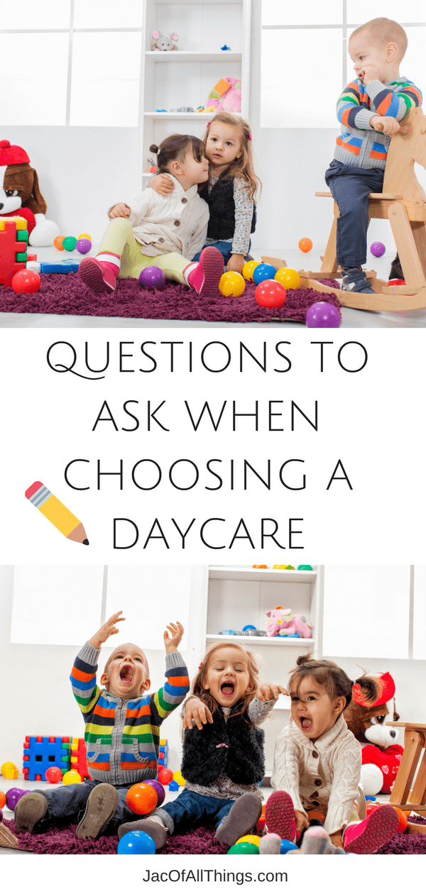 Choosing the right child care provider is an important task! Read on to learn the top questions to ask your potential daycare provider/childcare provide to ensure your child is in the best hands. This complete checklist for choosing a daycare covers all of the top questions you should ask when interviewing and touring a school and child care provider. Make sure your baby, infant, or toddler is in good hands while at daycare/preschool. Use this ultimate checklist to choose the perfect daycare.