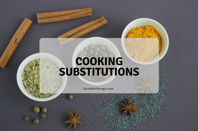 Cooking Substitutions