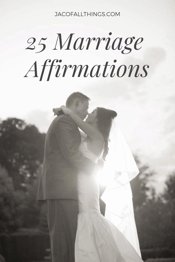 Read these positive marriage affirmations for a healthy relationship. Speak these positive words on a daily basis about your husband or wife and grow together as a strong couple. #marriage #affirmations 