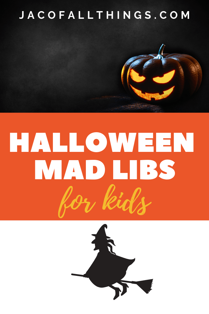 Enjoy these Halloween Mad Libs for kids! The perfect activity for fall! Download your free printable now!