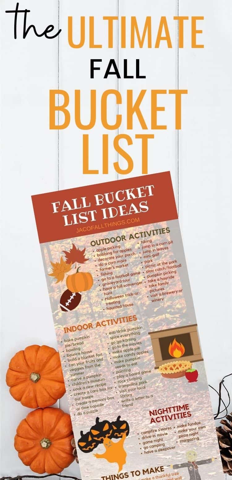 The ultimate fall bucket list