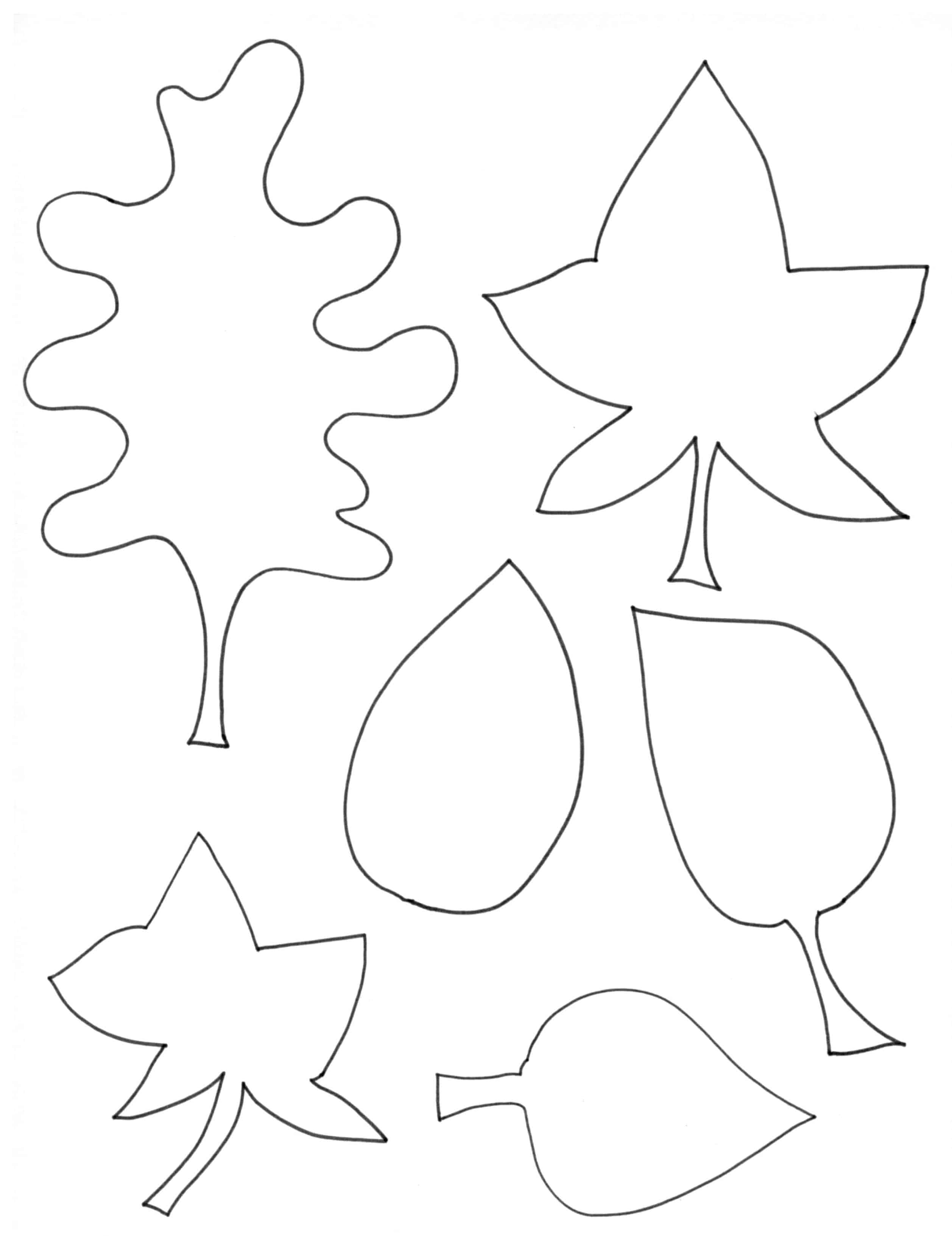 Printable Thankful Leaves Template