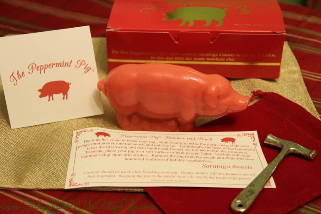 Create a peppermint pig as a family Christmas tradition
