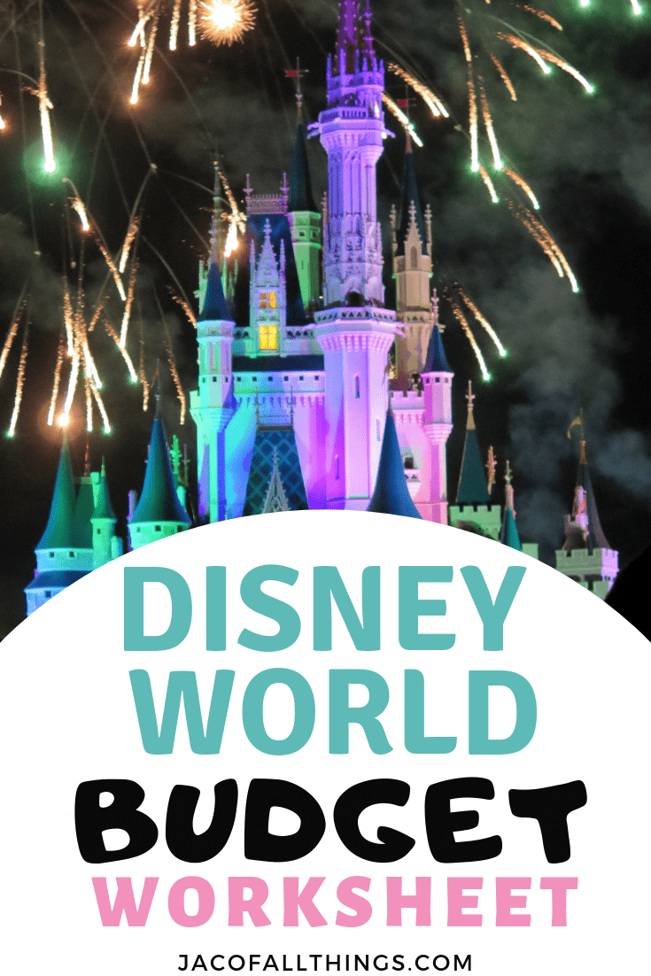 The most comprehensive Disney World budget worksheet for planning the most magical trip! Perfect for your family vacation! #disneyworld #disney #disneybudget #disneyvacations