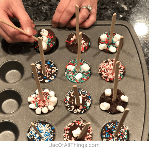 Hot Chocolate stirrers, chocolate on a stick