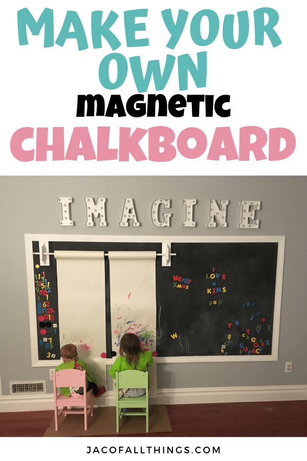 How to Make a DIY Chalkboard Wall (that’s magnetic too!)