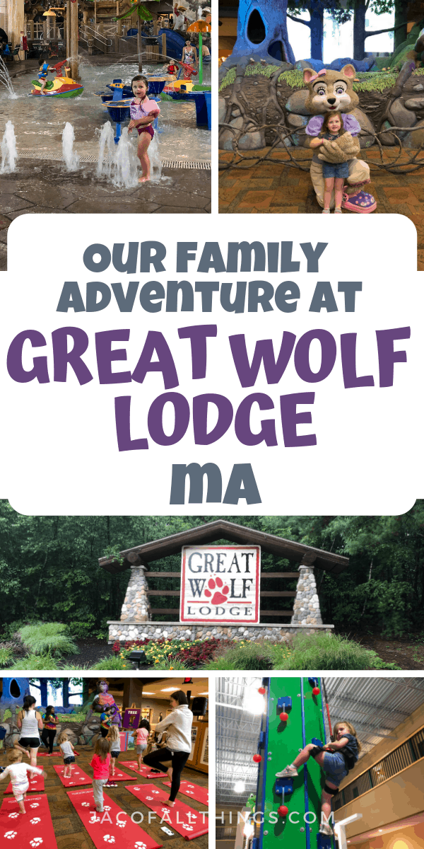 Read all about out family adventure at Great Wolf Lodge MA with toddlers. We had so much fun on this family-friendly trip! Also includes tips and tricks for your Great Wolf Lodge Adventure! #greatwolflodge #travelblogger #familytravel