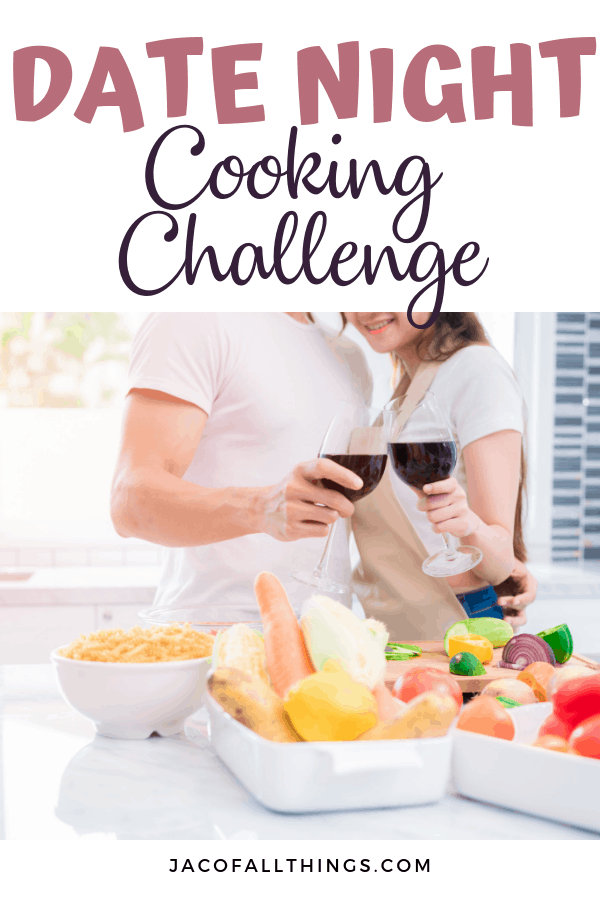 This at home date night cooking challenge was so fun! See the inside action of our date and learn how you can create your own date night cooking challenge. #datenight #dateideas