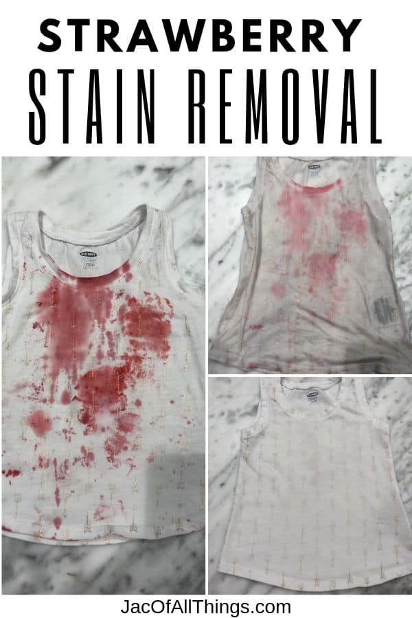 How to get strawberry stains out of clothes