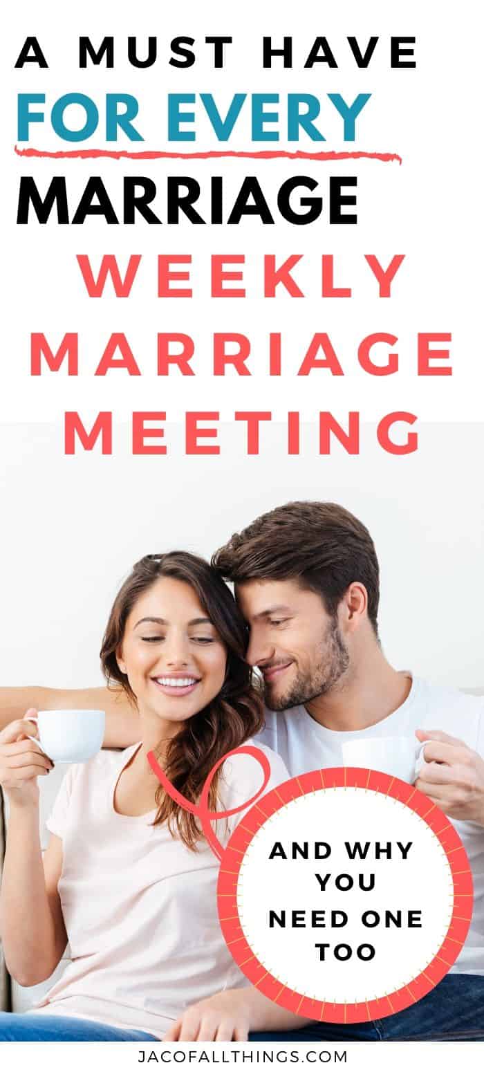 Why a Weekly Marriage Meeting is Critical for Every Married Couple