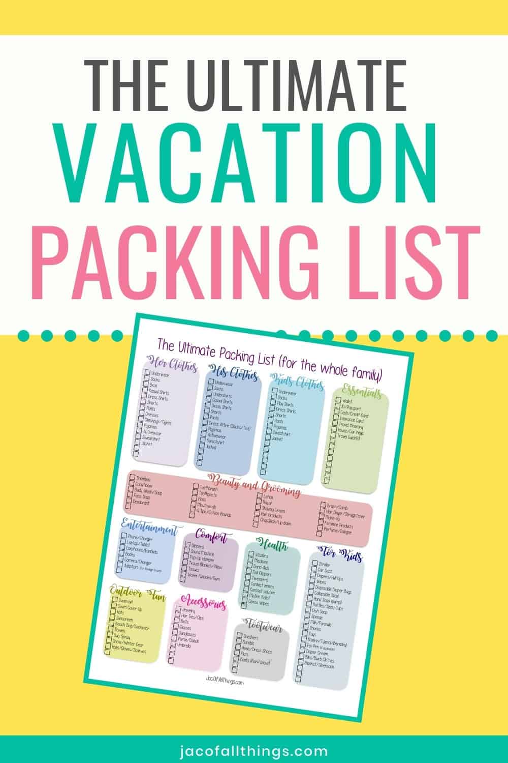 Our Family Road Trip: Packing Guide & Printable List – Live Love Simple