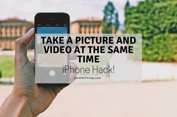 Phone Hack! Take a Picture and a Video at the Same Time!