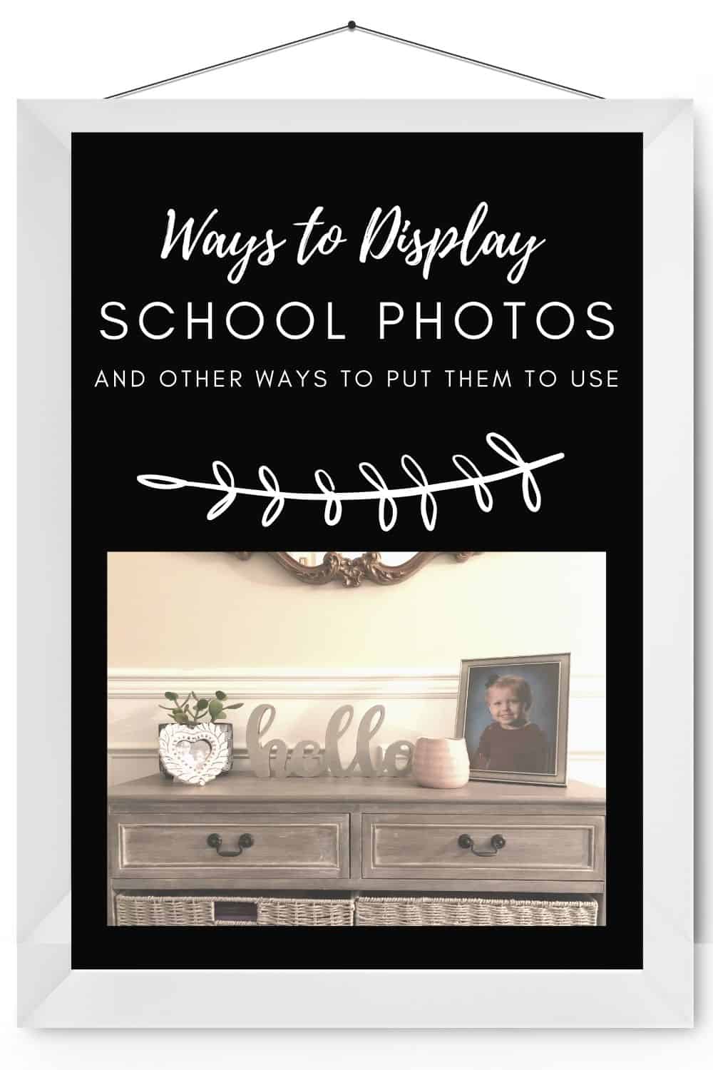 Put those school photos to good use! Here are some creative and fun ways to display your child's school photos over the years!