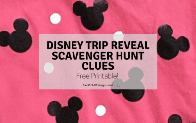 Disney Trip Reveal Scavenger Hunt (Free printable!)