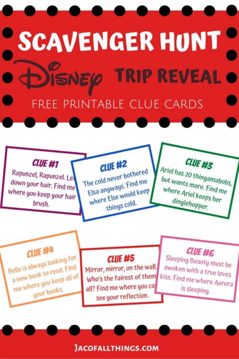 Disney Trip Reveal Scavenger Hunt Free Printable Jac Of All Things Disney Trip Reveal Scavenger Hunt Free Printable Jac Of All Things
