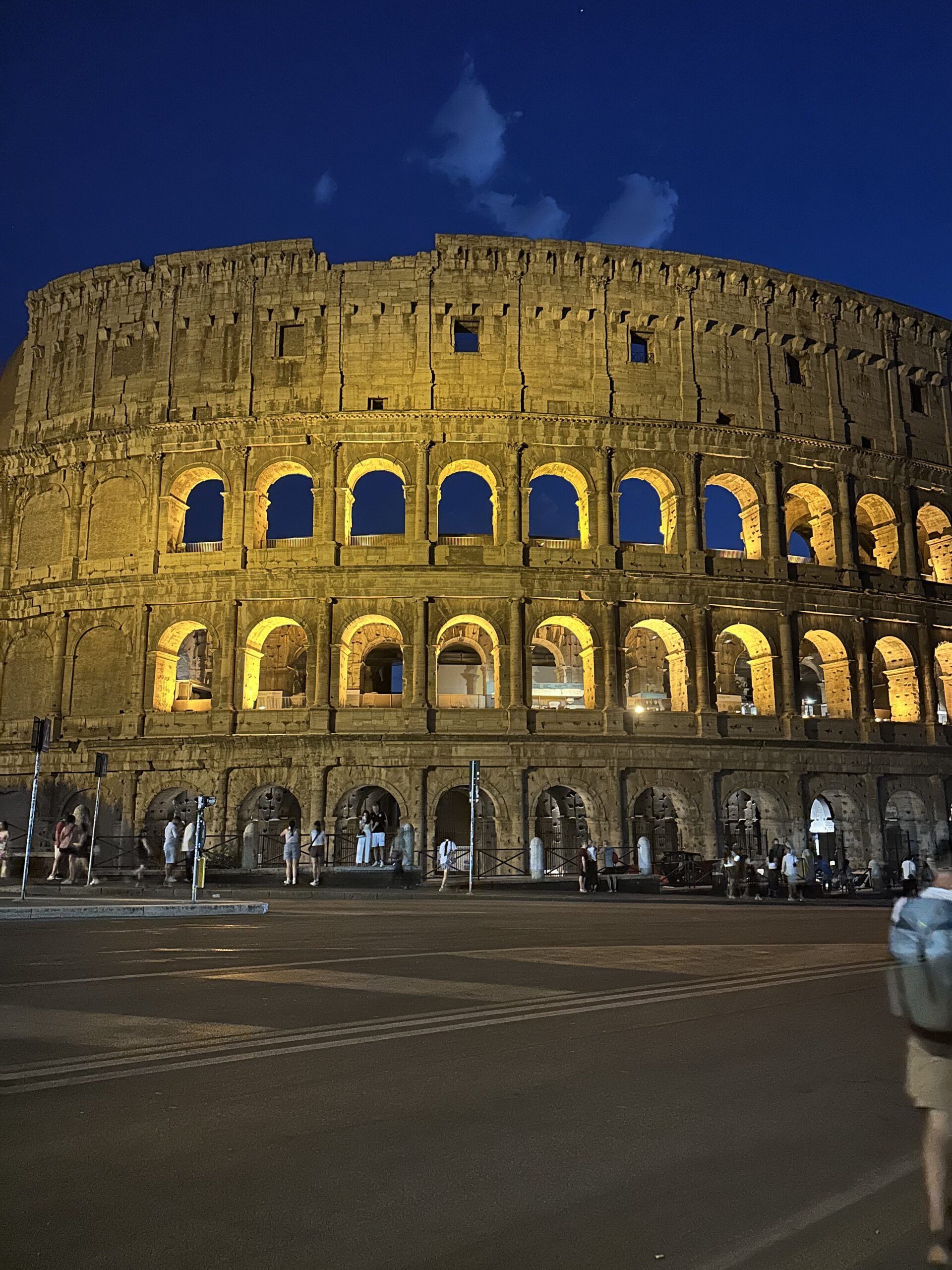 Rome Travel Tips Colosseum at Night
